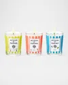 Acqua Di Parma Summer Candle Trio Set, 3 X 2.47 Oz. In Multi