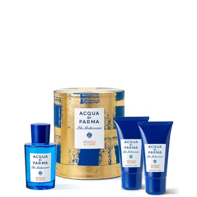 Acqua Di Parma Unisex Blu Mediterraneo Arancia Di Capri Gift Set Fragrances 8028713821813 In Blue