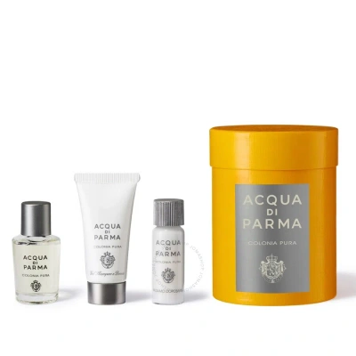 Acqua Di Parma Unisex Colonia Pura Gift Set Fragrances 8028713271021 In White