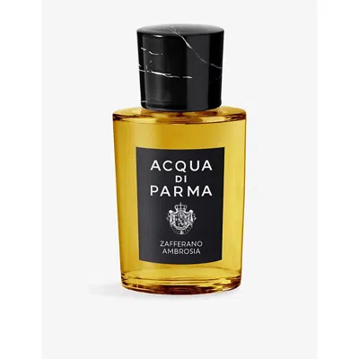 Acqua Di Parma Womens Zafferano Ambrosia Eau De Parfum 50ml In Transparent
