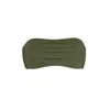 Acqua Pura Women's ‘coco' Strapless Olive Green Bikini  Top - Martini In Green