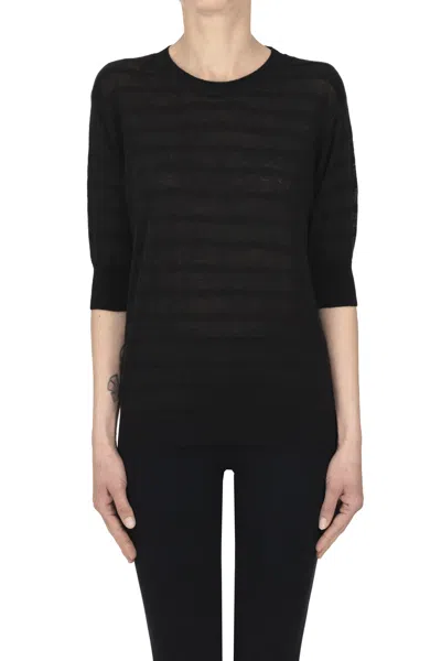 Acquapura Hemp And Cotton Pullover In Black