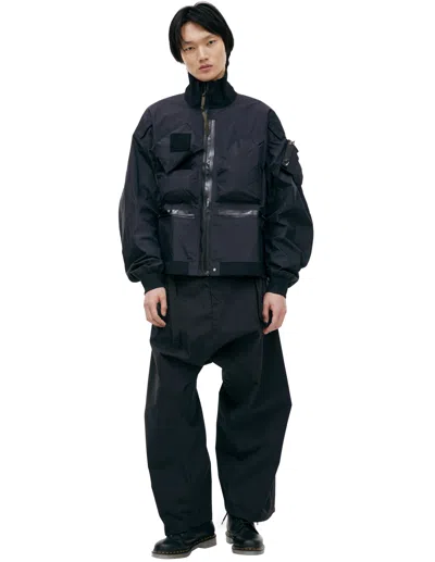 Acronym Black Jacket With Patch Pockets