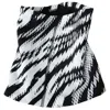 Acronym Black Monoprint Snood Scarf In Black