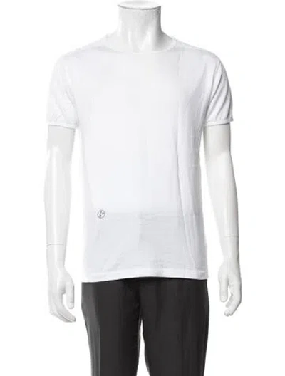 Pre-owned Acronym Crew Neck Short Sleeve T-shirt In White