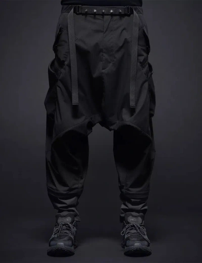 Acronym Encapsulated Nylon Tech Pants In Black