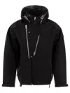 Acronym Asymmetrical Zip Black Jacket In Black