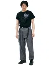 Acronym P30al-e Wide-leg Belted Layered Encapsulated Nylon Cargo Trousers In Grey