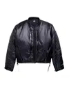 Acronym J14-px Padded Coated-shell Bomber Jacket In Black