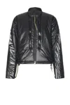 Acronym J14-px Padded Coated-shell Bomber Jacket In Black