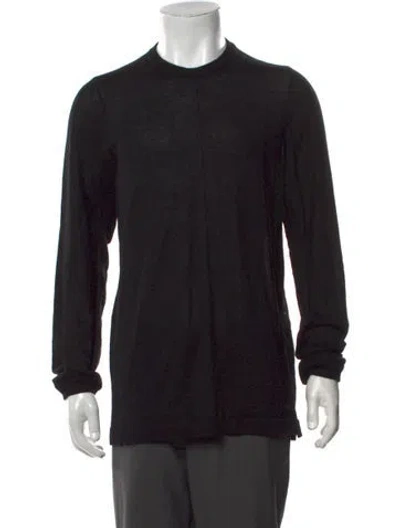 Pre-owned Acronym Llama Crew Neck Pullover In Black