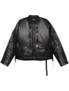 Acronym J14-px Padded Coated-shell Bomber Jacket In Black