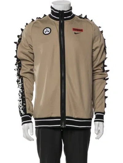 Pre-owned Acronym Striped Windbreaker W/ Tags In Neutral