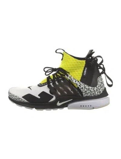 Pre-owned Acronym X Nike Neoprene Graphic Print Athletic Sneakers In Black