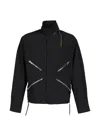 Acronym X-zip Nylon Jacket In Black