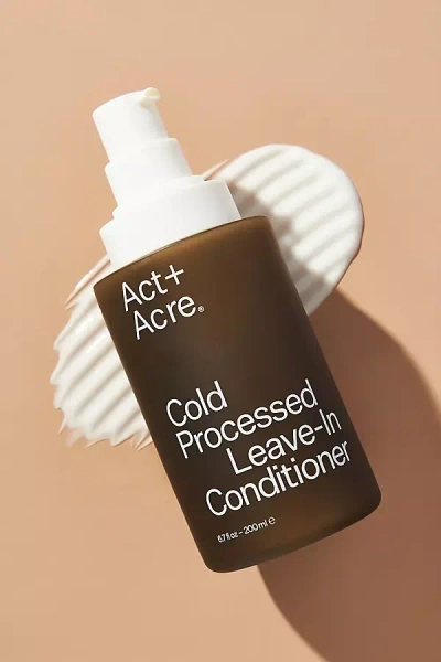 Act+acre Cold Processed 2% Squalene Anti-frizz Leave-in Conditioner In Beige