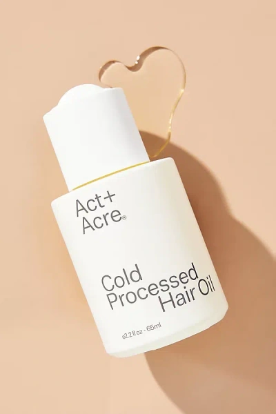Act+acre Cold Processed 5% Argan Repair Hair Oil In White