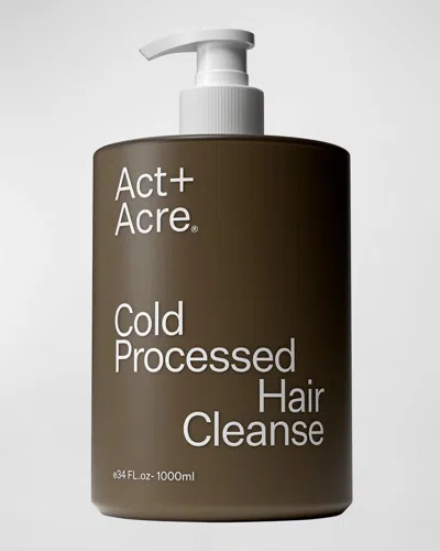 Act+acre Cold Processed Hair Jumbo Cleanse, 34 Oz. In White