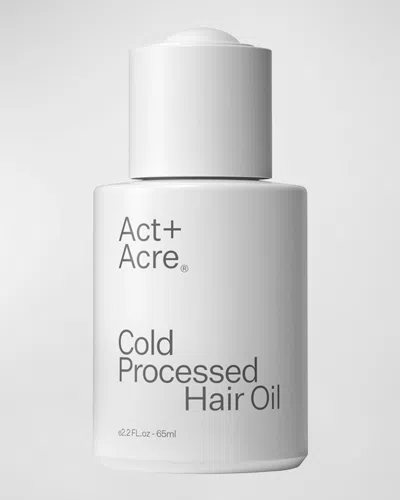 Act+acre Cold Processed Hair Oil, 2.2 Oz. In White