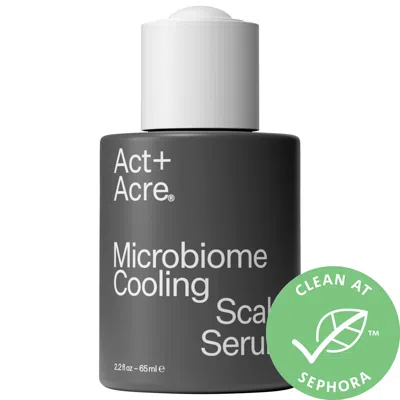 Act+acre Microbiome Cooling Scalp Serum For Dry Itchy Scalp + Loose Flakes 2.2 oz In White