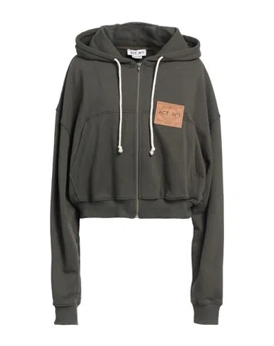 Act N°1 Woman Sweatshirt Military Green Size M Cotton