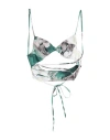 Act N°1 Woman Top Green Size 8 Polyester In Green