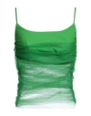 ACT N°1 ACT N°1 WOMAN TOP GREEN SIZE 8 WOOL, ELASTANE, POLYAMIDE