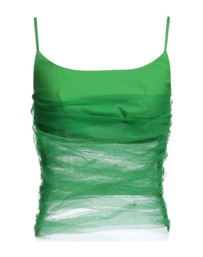 Act N°1 Woman Top Green Size 6 Wool, Elastane, Polyamide