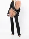 Act N°1 High-waist Pleated Wool Trousers In Black