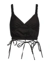 Act N°1 Woman Top Black Size 6 Cotton In Black