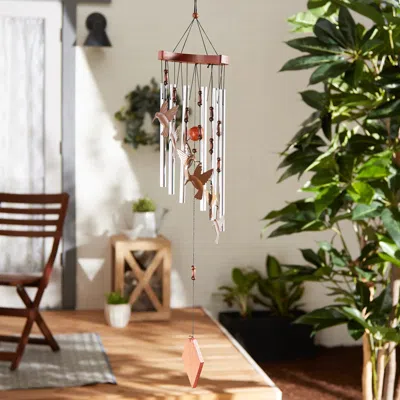 Actifo Aluminum Hummingbird Wind Chimes - Multicolor
