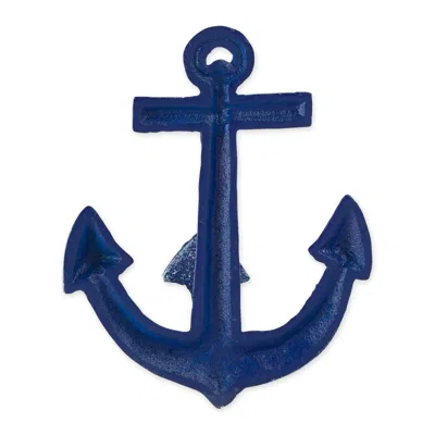 Actifo Anchor Wall Hook Cast Iron - Blue