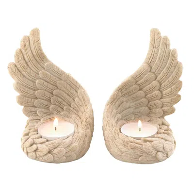 Actifo Angel Wings Tealight Set In Neutral