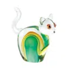 Actifo Art Glass Figurine Cat - Multicolor