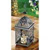 Actifo Birdcage Candle Lantern 14" - Dark Brown