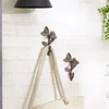 Actifo Birds With Leaves Wall Hooks Set Of 2 - Brown