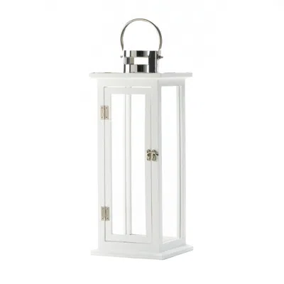 Actifo Candle Lantern 20.5" - White