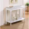 Actifo Carved-top Table - White