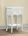 Actifo Country Night Stand Or Accent Table - White