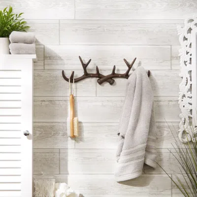 Actifo Deer Antler Wall Hook - Dark Brown