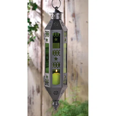 Actifo Exotic Candle Lantern - Bright Green In Black