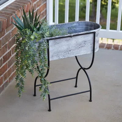 Actifo Farmhouse Washtub Bin In Gray