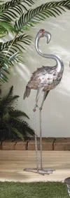 Actifo Flamingo Garden Decor - Silver