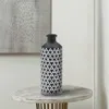 Actifo Geometric Porcelain Vase - Black And White