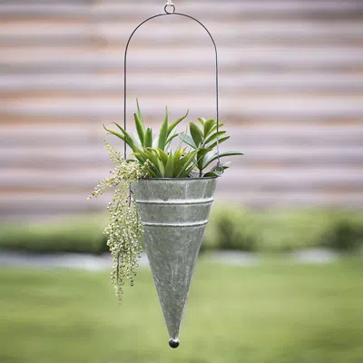 Actifo Hanging Flower Cone In Gray