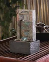 Shop Actifo Lighted Architectural Tabletop Fountain - Multicolor