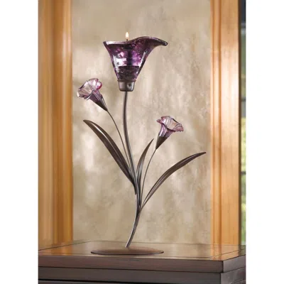 Actifo Lily Candle Holder - Purple