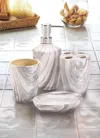 Actifo Marble Porcelain Bath Accessory Set - Grey