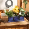 Actifo Mini Planter Set Blue Square - Dark Blue