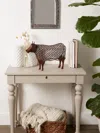 Actifo Open Geometric Frame Metal Cow Sculpture - Brown